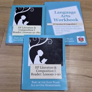 Lot EP Literature & Composition I Language Arts Reader Books Workbook Easy Peasy